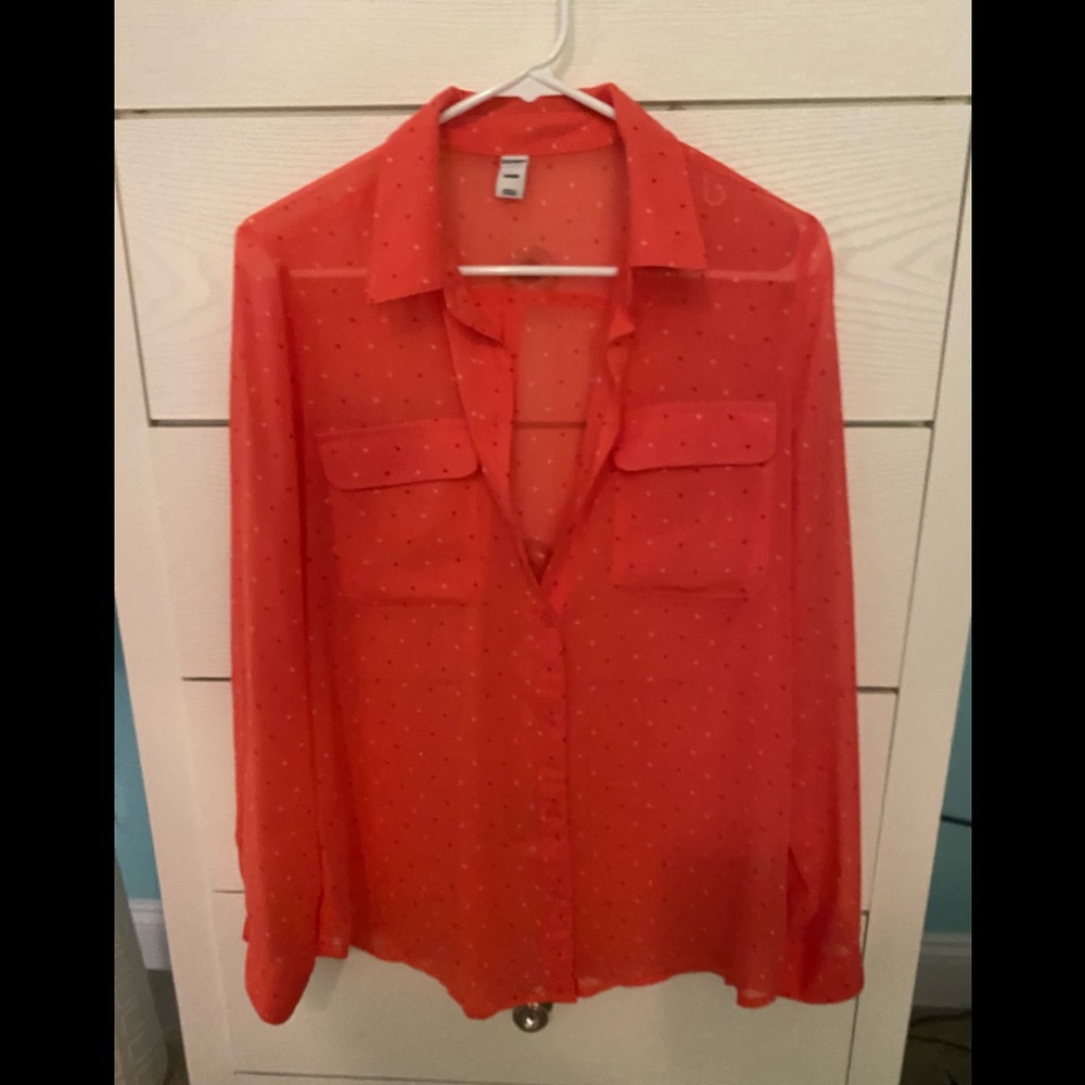 Coral Old Navy Blouse - Size M